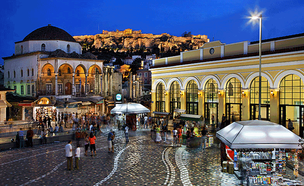 Athens Monastiraki square